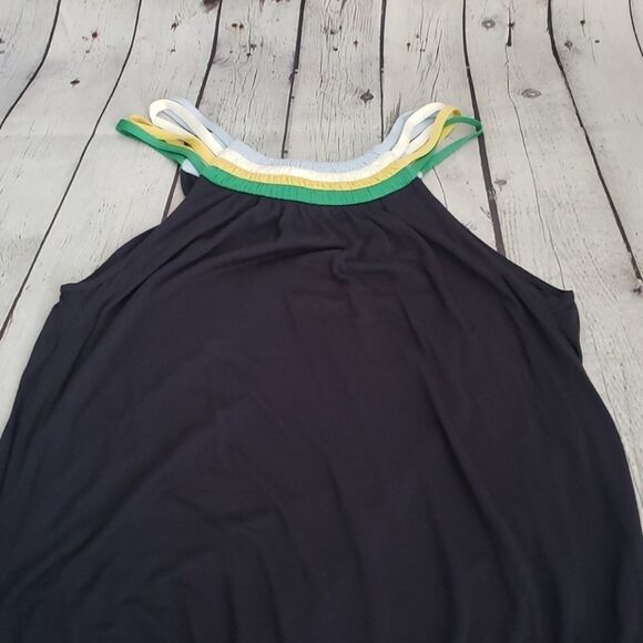 Bcbgmaxazria Navy Striped Tank Top - Picture 8 of 8